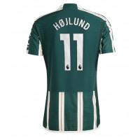 Pánský Fotbalový dres Manchester United Rasmus Hojlund #11 2023-24 Venkovní Krátký Rukáv